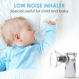 Mini Portable Travel Rechargeable Ultrasonic Nebulizer Inhaler Respirator Mesh