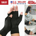 Copper Fit Compression Gloves Arthritis Carpal Tunnel Hand Support Pain Relief